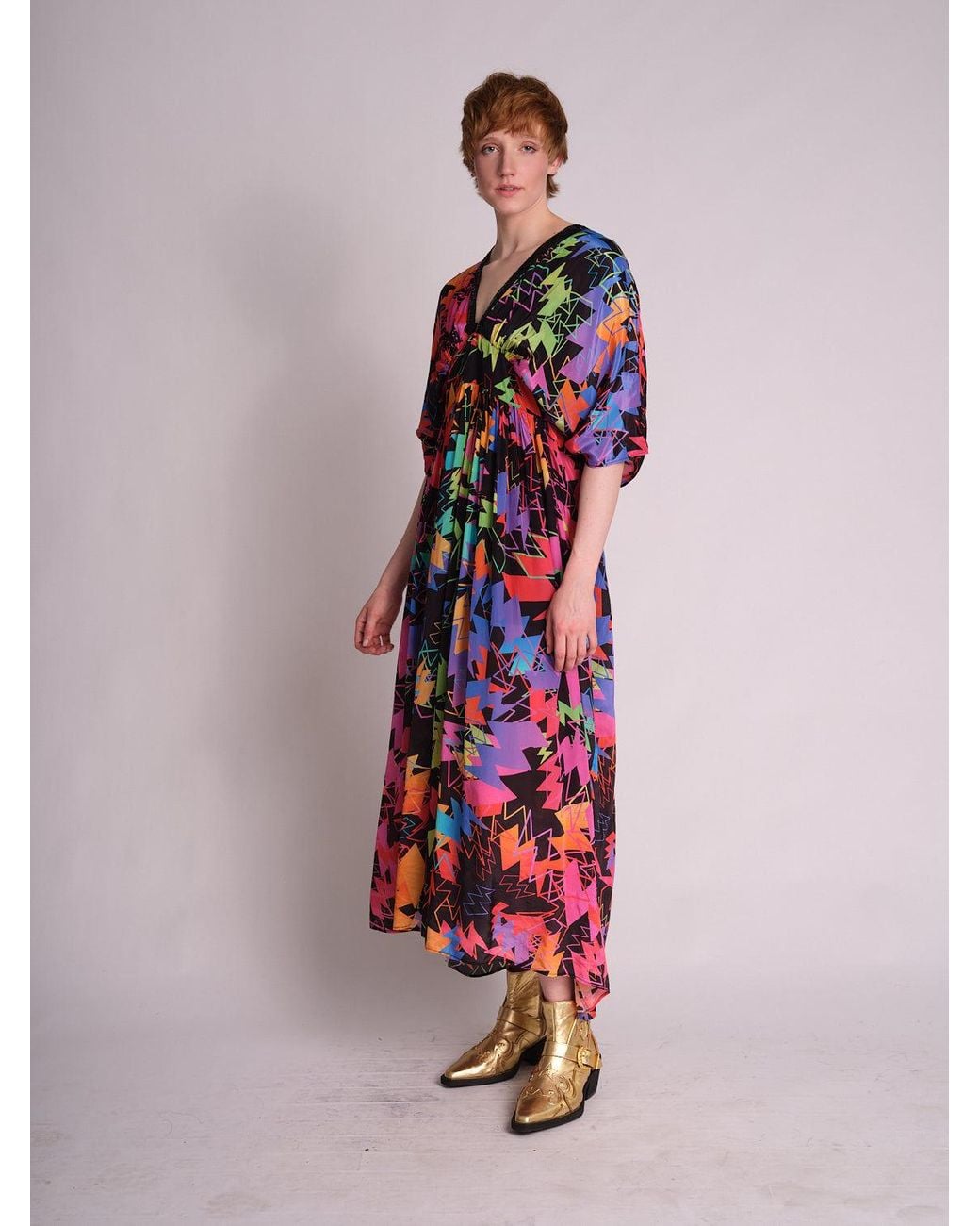 Any Old Iron Red Zowie Kaftan Dress