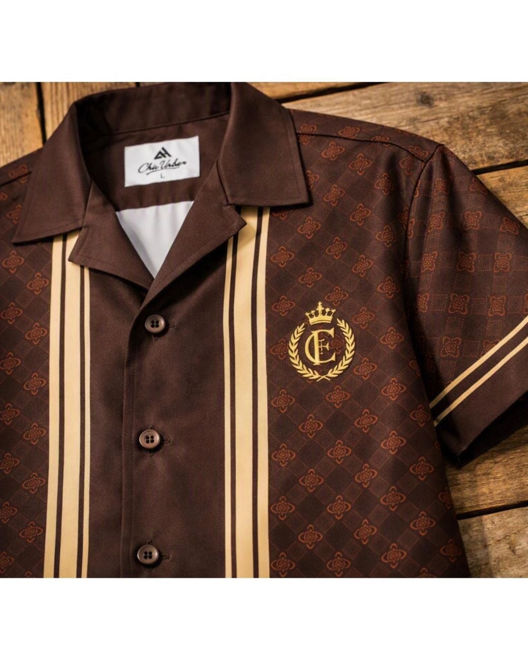Chic Urban Brown Nocturne Shirt for men