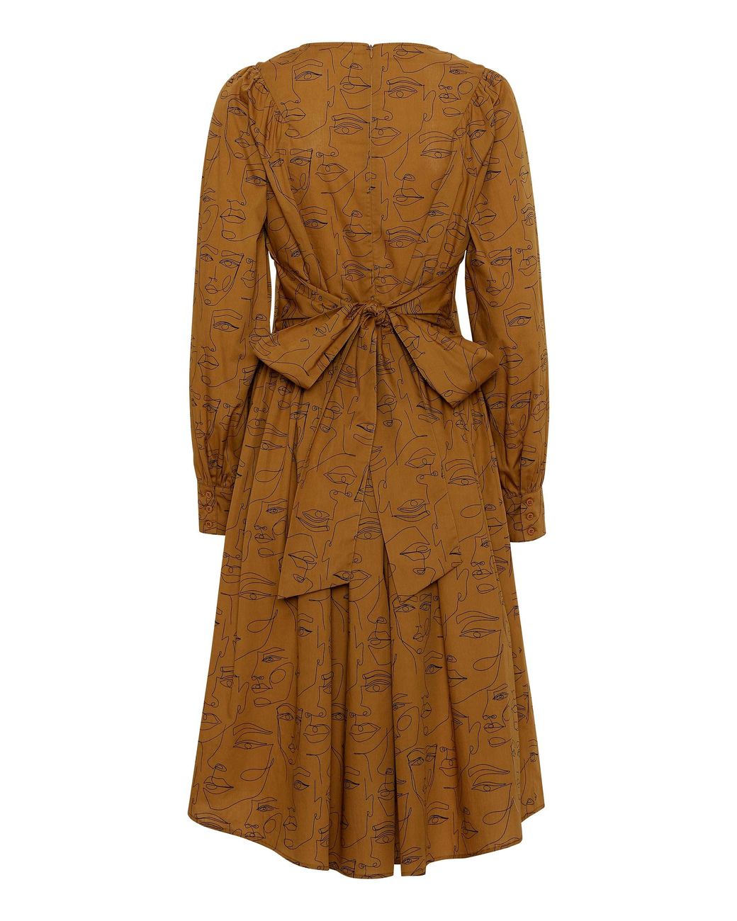 GROBUND Brown Sibyl Dress