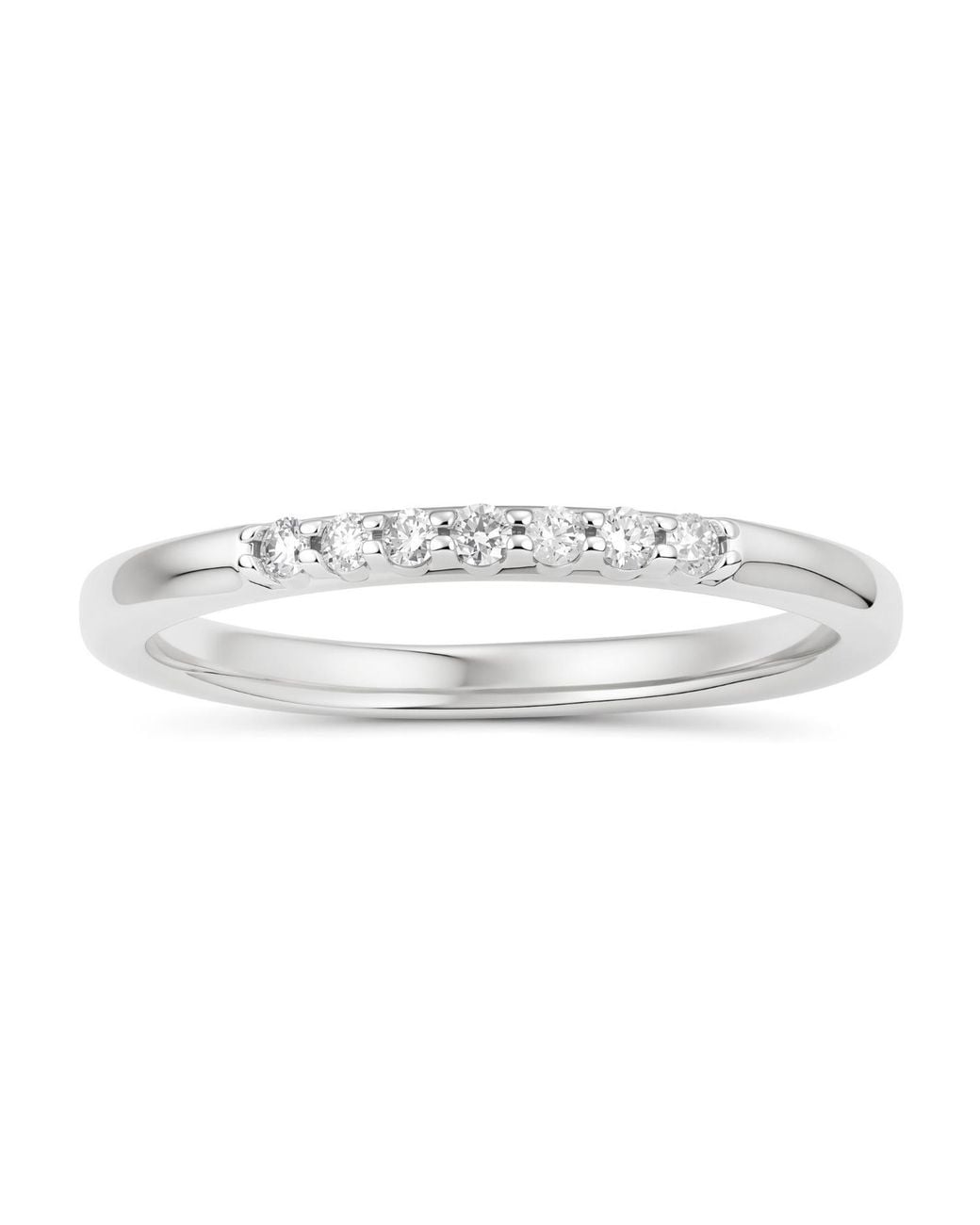 Kylie Harper White Petite Diamond Band Ring