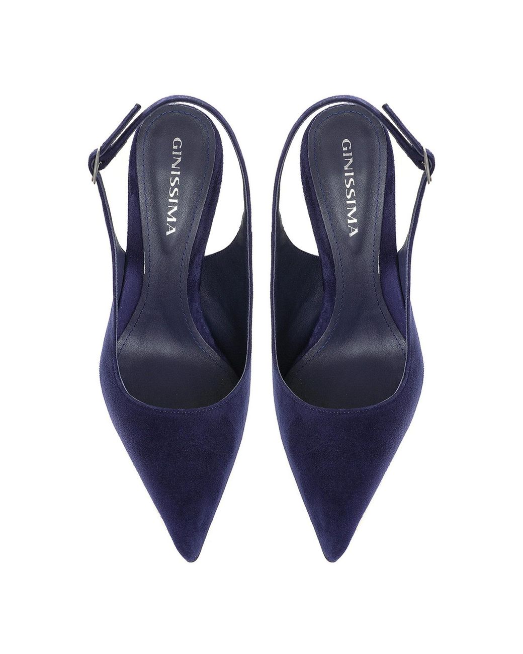 Ginissima Blue Lavinia Dark Slingbacks