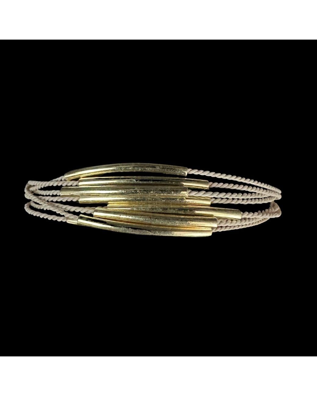 Nart Nature Making Art Metallic Neutrals The Elemental Buriti Natural Fiber Bracelet