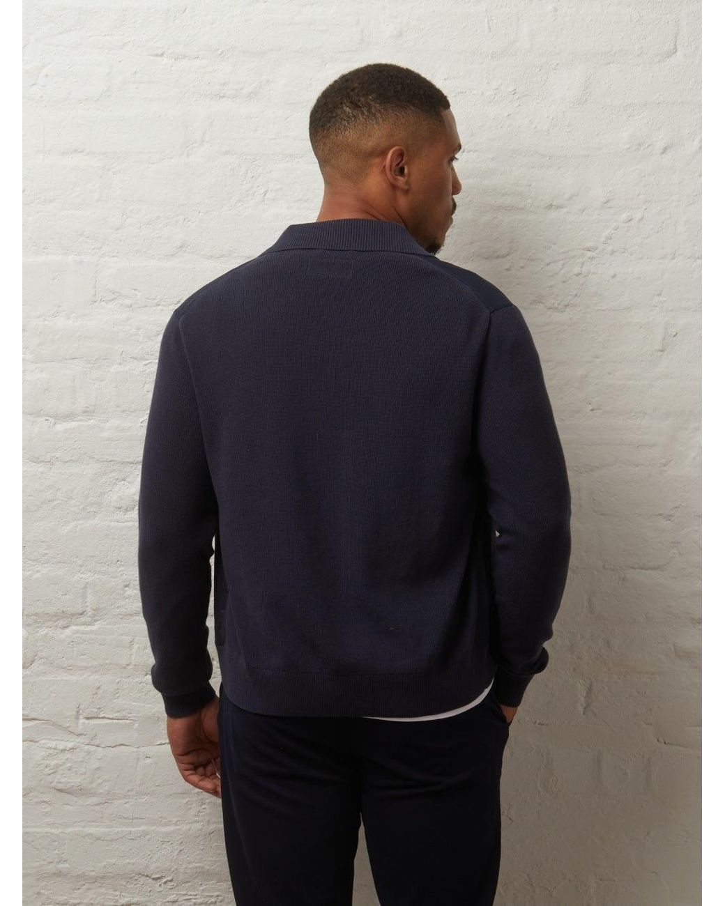 Guards London Blue Carter Linen & Knitted Casual Jacket for men