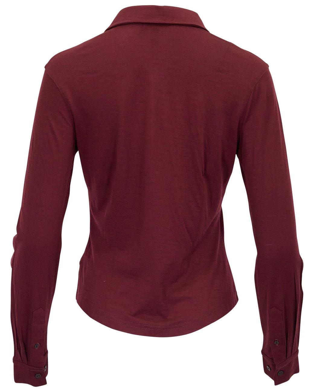 Lords of Harlech Purple Scarlet Port Merino Jersey Long-Sleeve Shirt