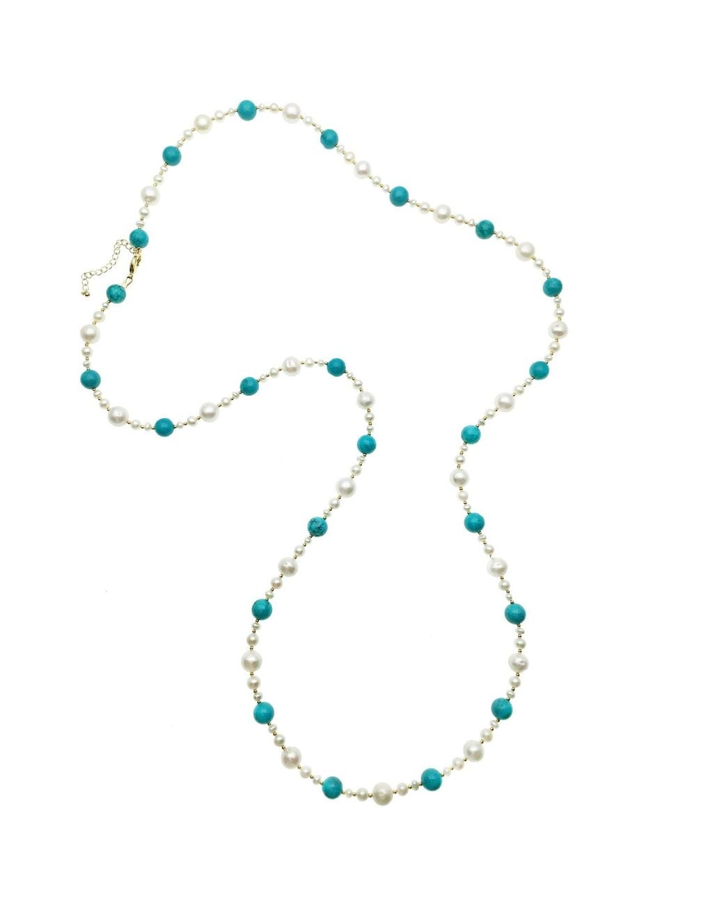 Farra Metallic Freshwater Pearls With Multi-Way Necklace