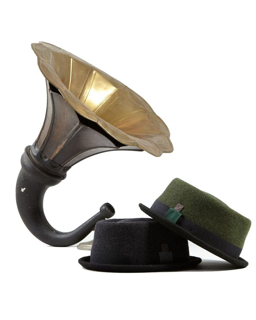 Dasmarca Hats Black Tony Slate Dark Felt Skimpy Brim Short Brim Rude Boy Mod Style Porkpie Hat for men