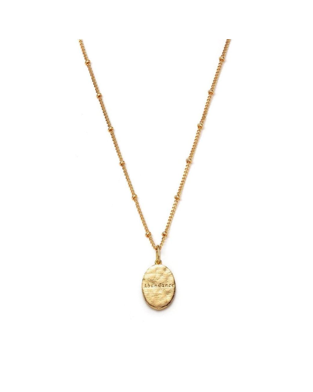With Love Darling Metallic Abundantia Oval Necklace