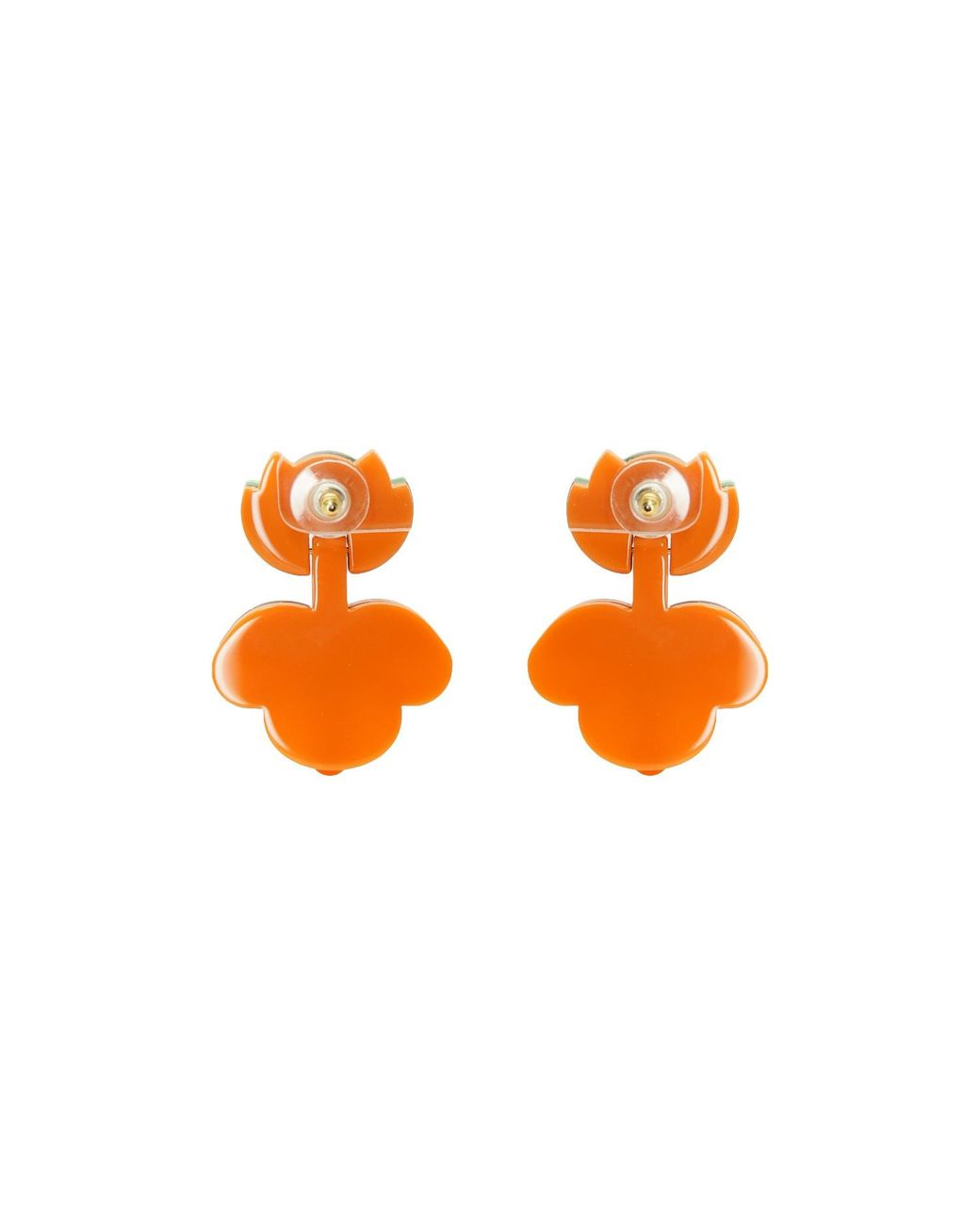 Gissa Bicalho Black Handmade Acrylic Earring Petunia Medium