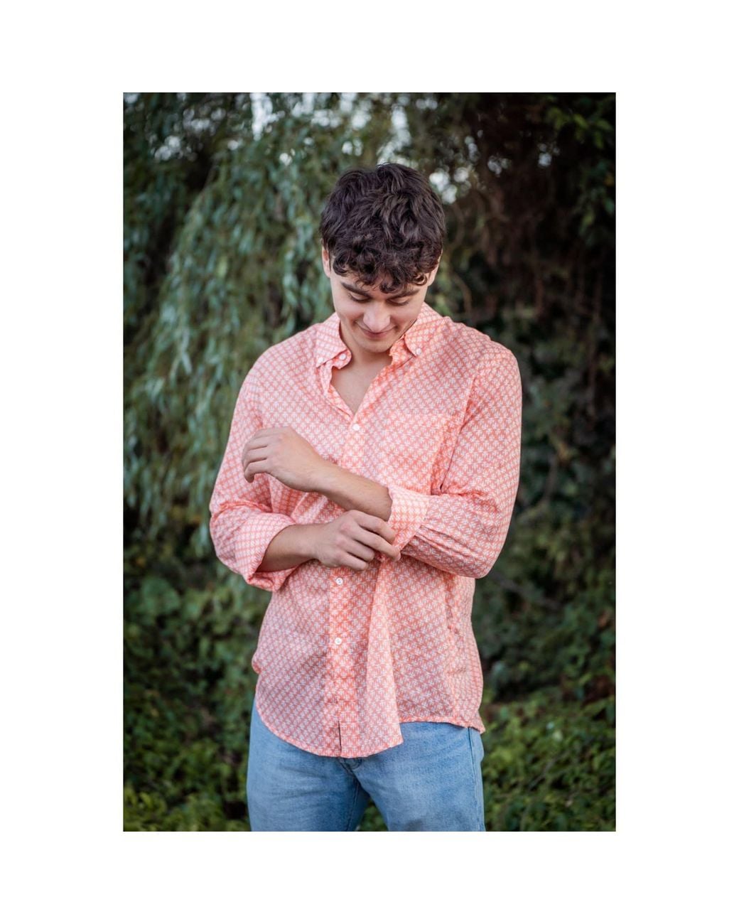Jago's Tribe Pink Sun Trail Shirt for men
