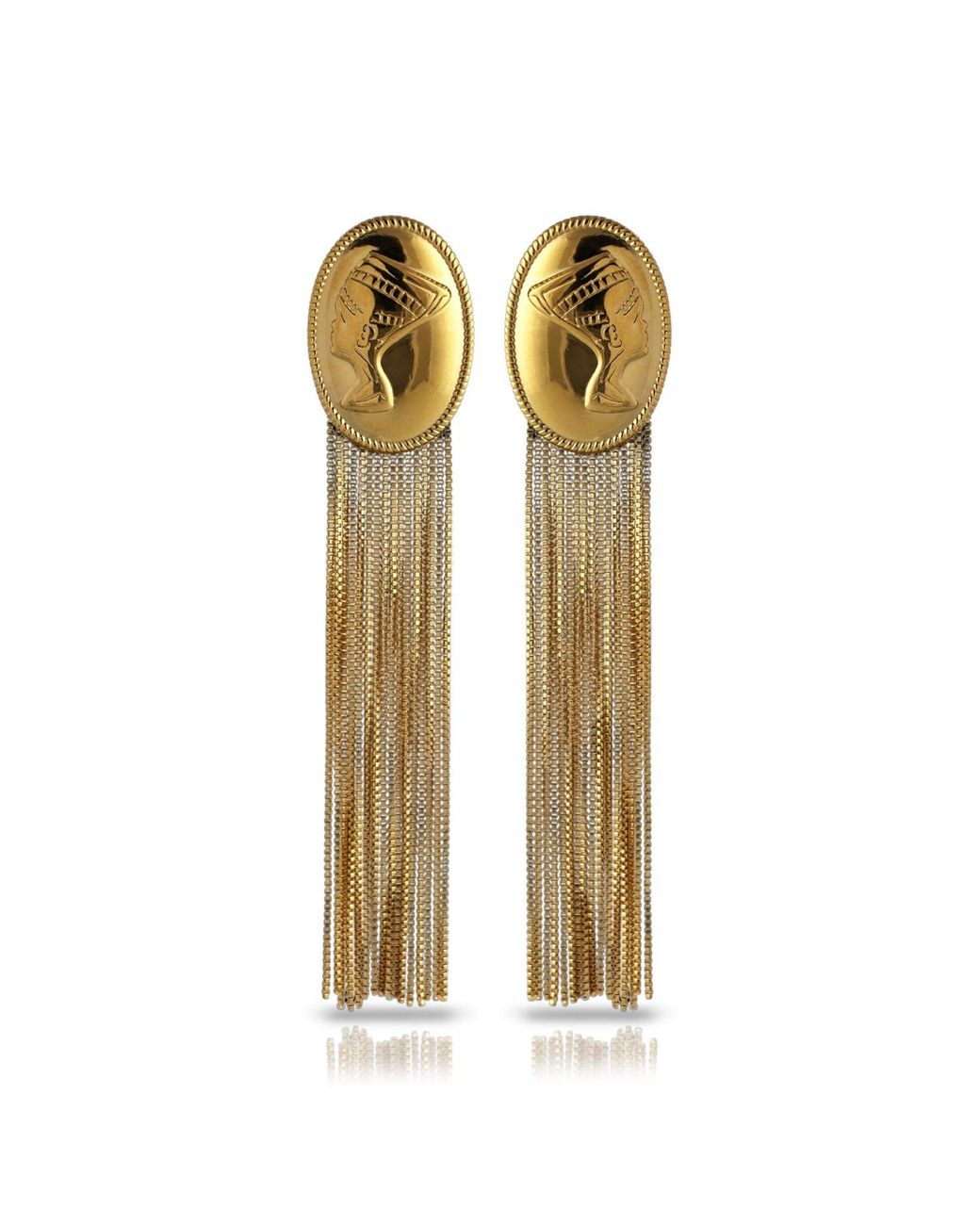 Sucré Couture Metallic Neffie Fringe Earrings