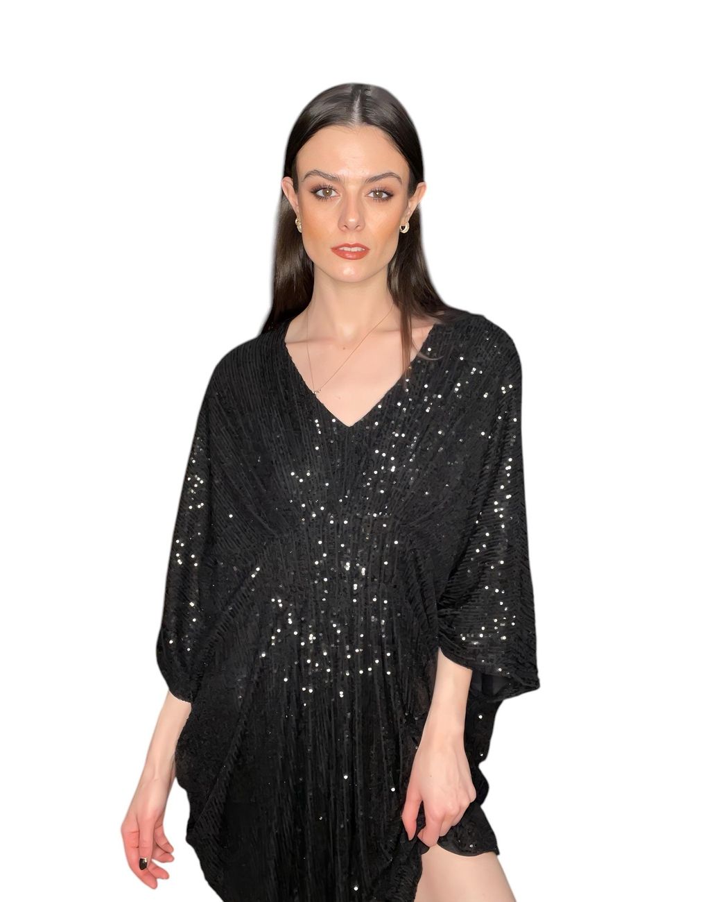 Any Old Iron Black Fourth Avenue Sequin Dress
