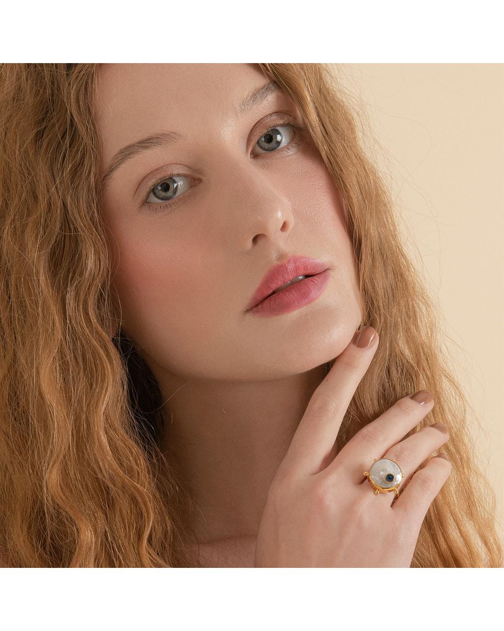 Vintouch Italy Metallic Rebel Rebel Sapphire Stacking Ring