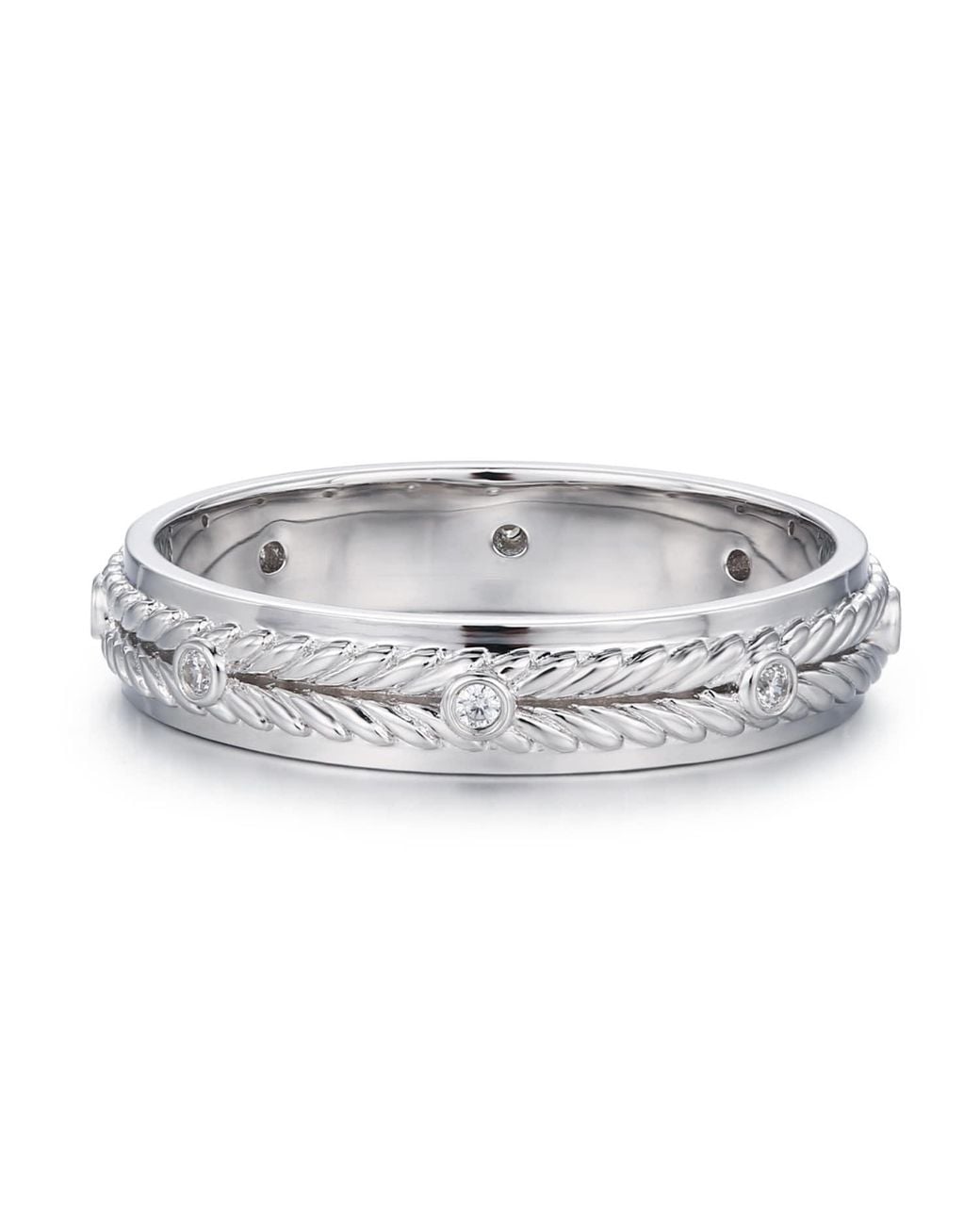 Azura Jewelry New York Metallic Harvest Eternity Band Vermeil for men