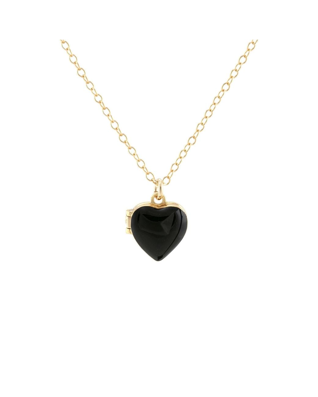 Kris Nations White Enamel Heart Locket