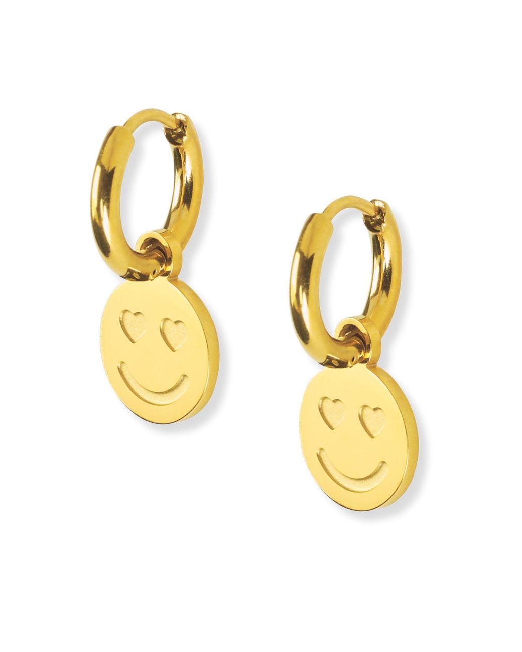 Hoops + Chains LDN Metallic Smiley Huggies