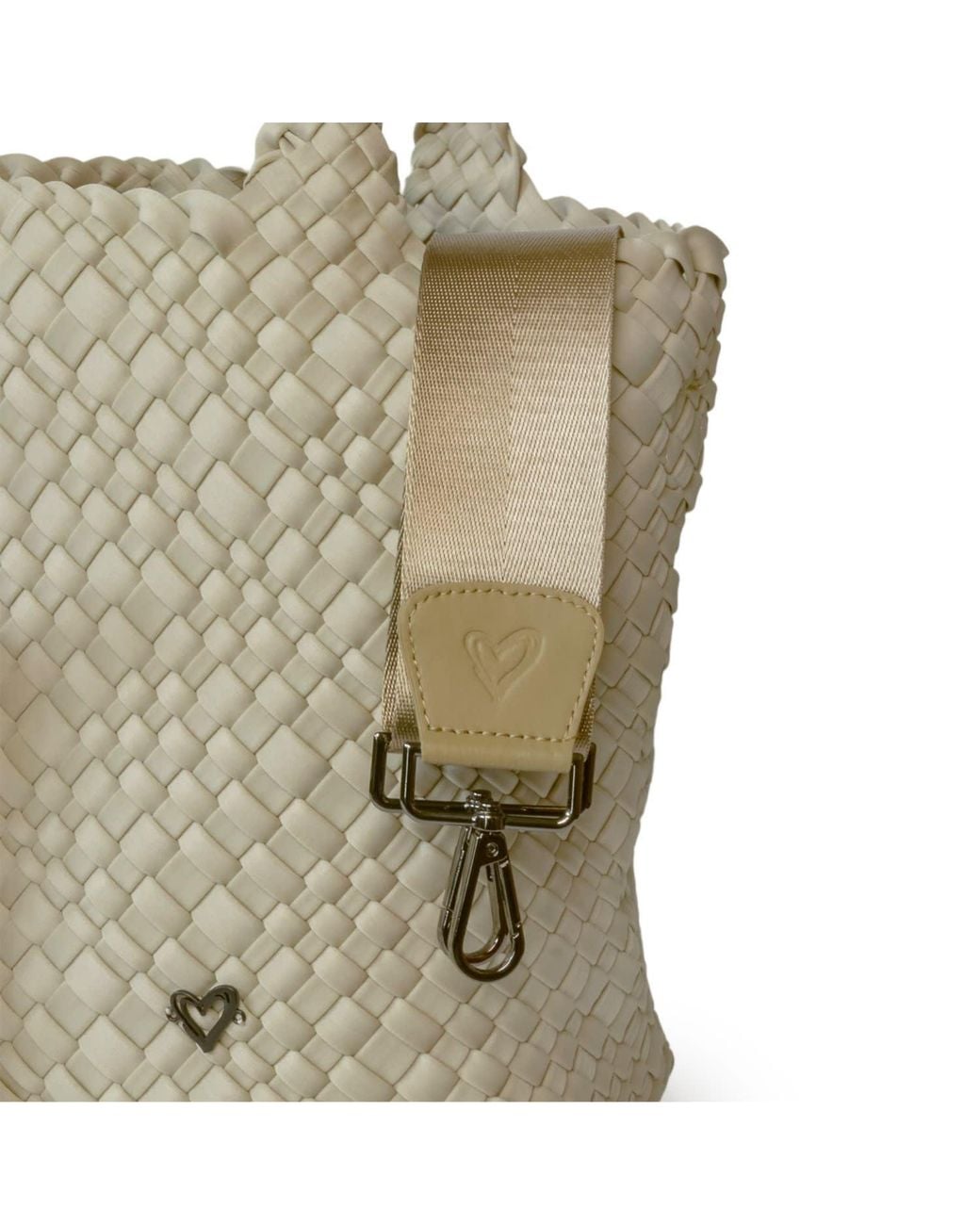 Prenelove Metallic Neutrals London Large Woven Totes