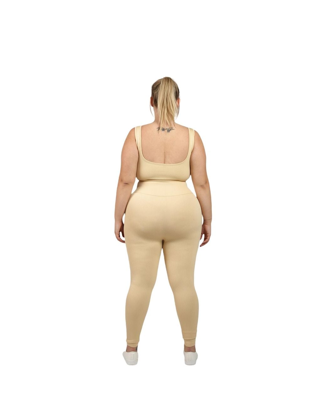 Bellaria Brown Cabernet Sculpt Sports Bra- Cream
