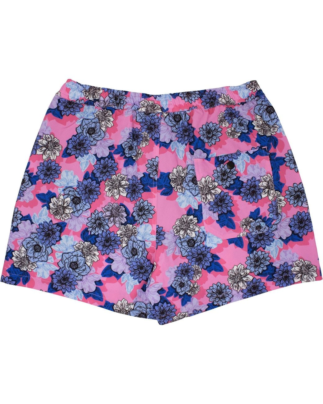 Lords of Harlech Purple Quack Snap Floral Swim Short for men