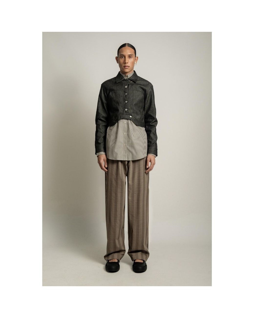 Van Brussel Brown Neutrals Soren Elasticated Waist Trousers