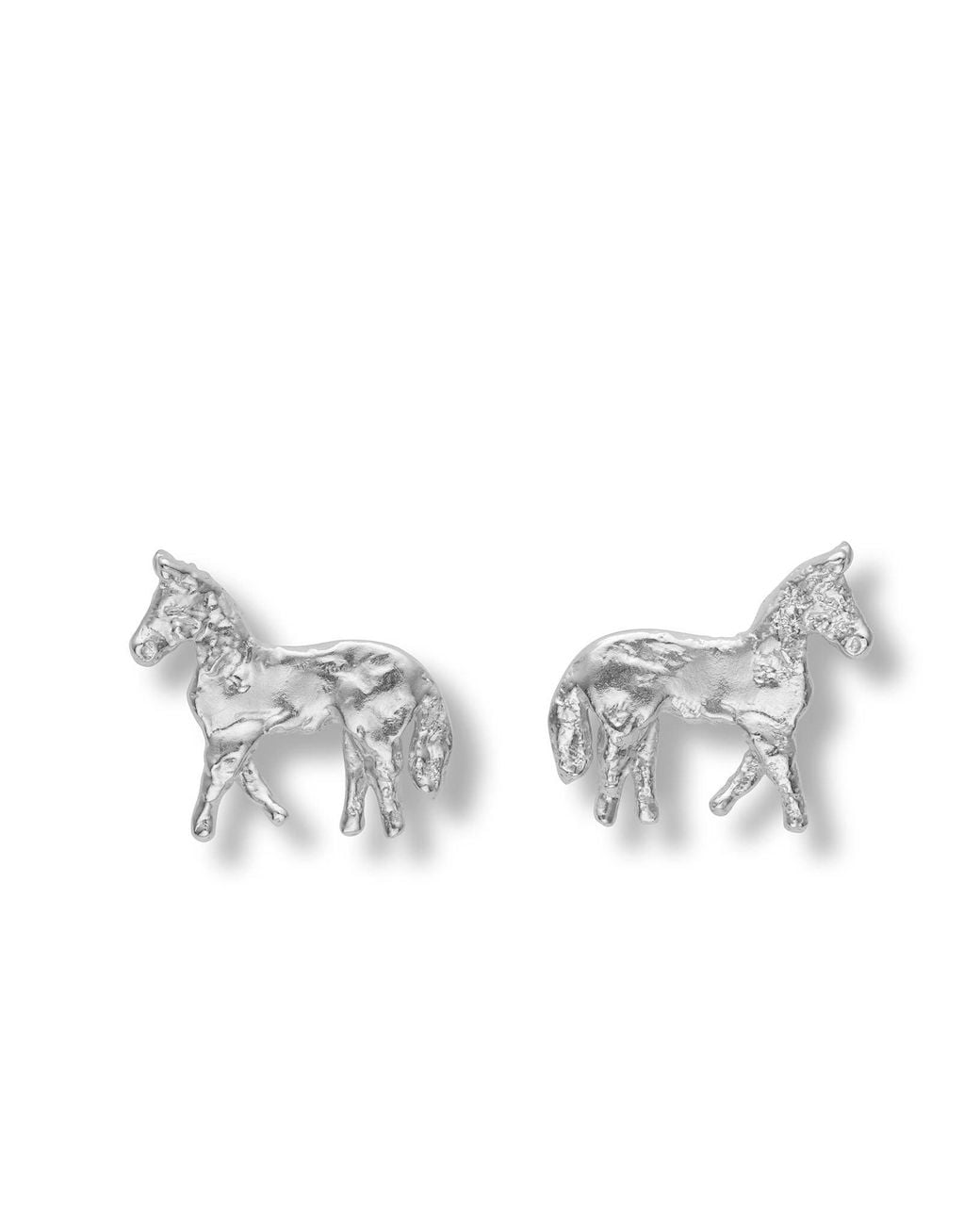 EVA REMENYI Metallic Horse Earrings