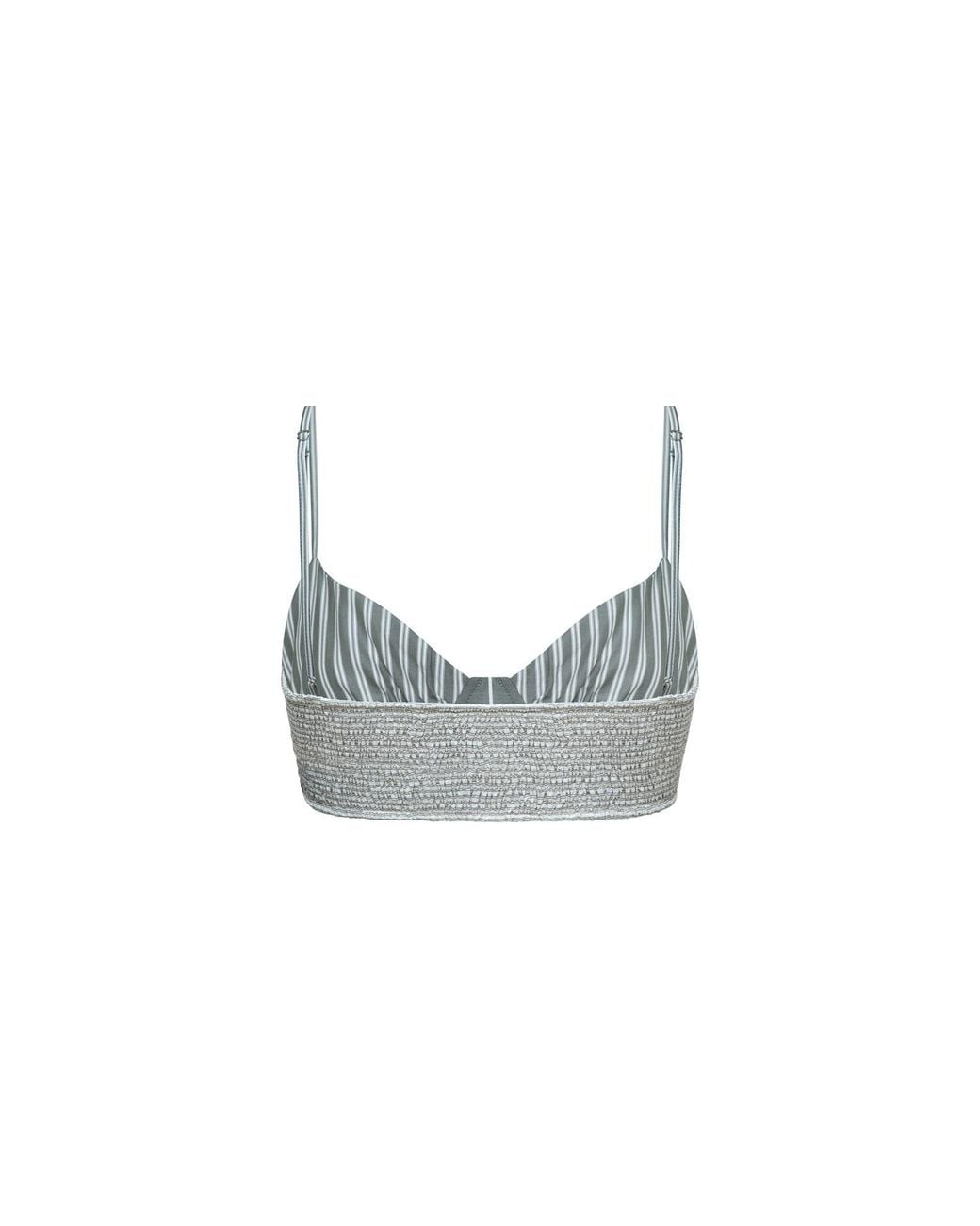 Audrey Vallens Blue Soft Stripe Bralette