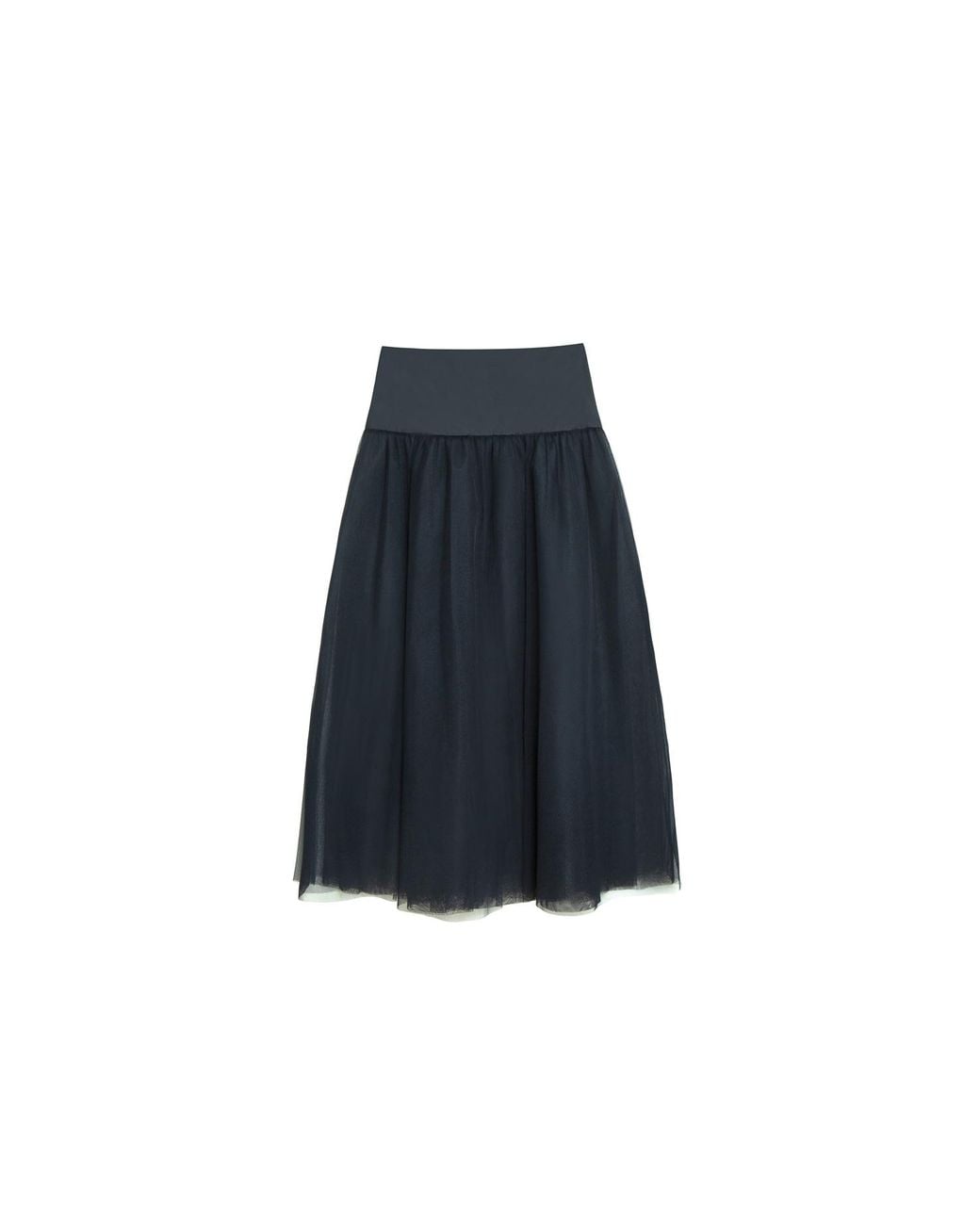 Audrey Vallens Blue Selene Tulle Skirt