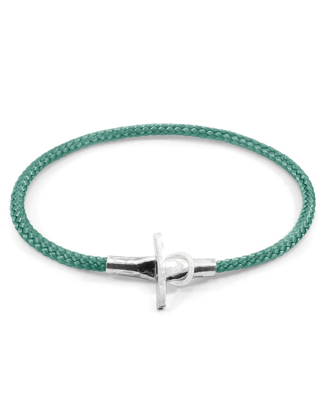 Anchor and Crew Blue Mint Cambridge & Rope Bracelet