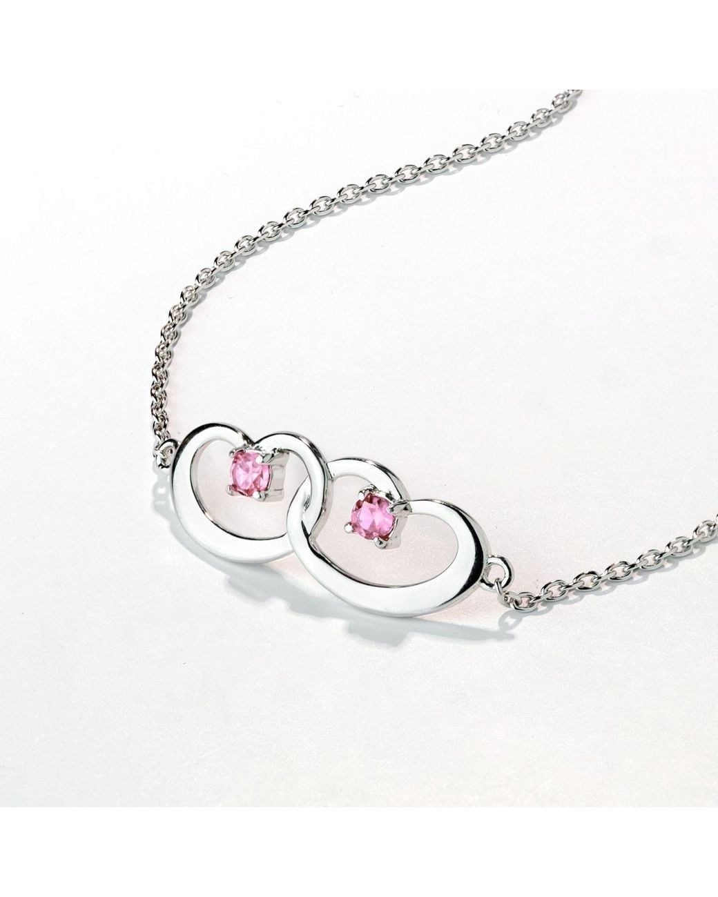 Belinda Jewelz Metallic Tourmaline Interlocked Hearts Bracelet
