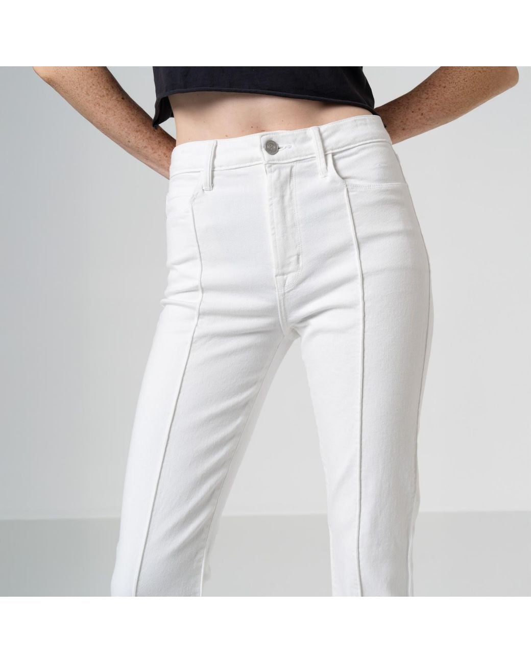 NOEND White Lily Skinny Trumpet Flare
