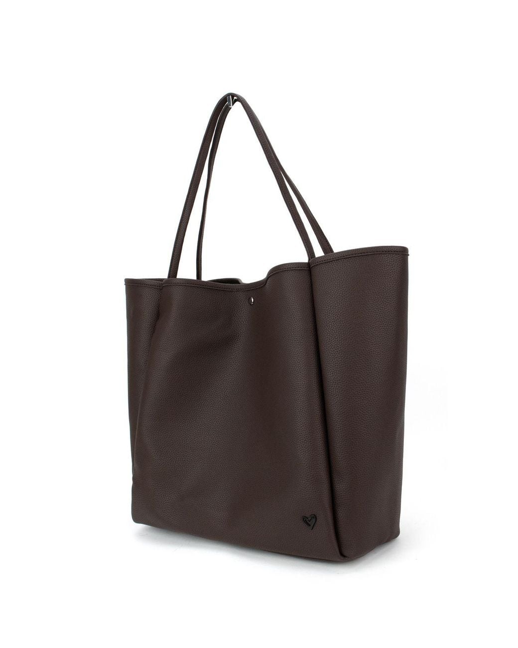 Prenelove Black Keele Oversized Vegan Leather Tote