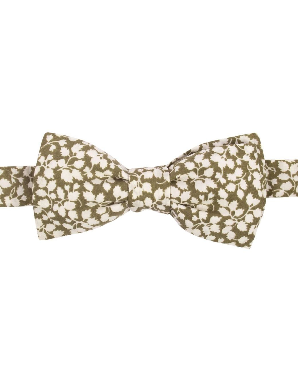 LE COLONEL Brown Khaki Liberty Glenjade Bow Tie for men