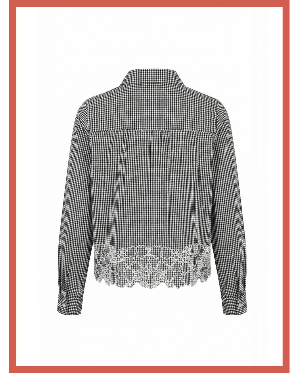 Nooki Design Gray Koren Embroidered Blouse