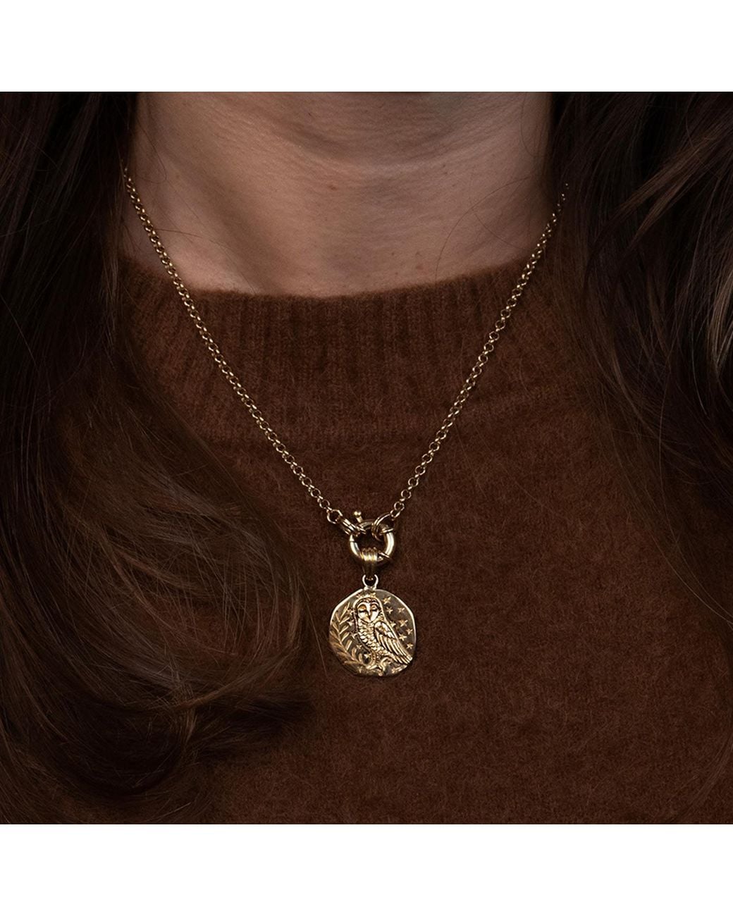 Zoe & Morgan Metallic Owl Charm