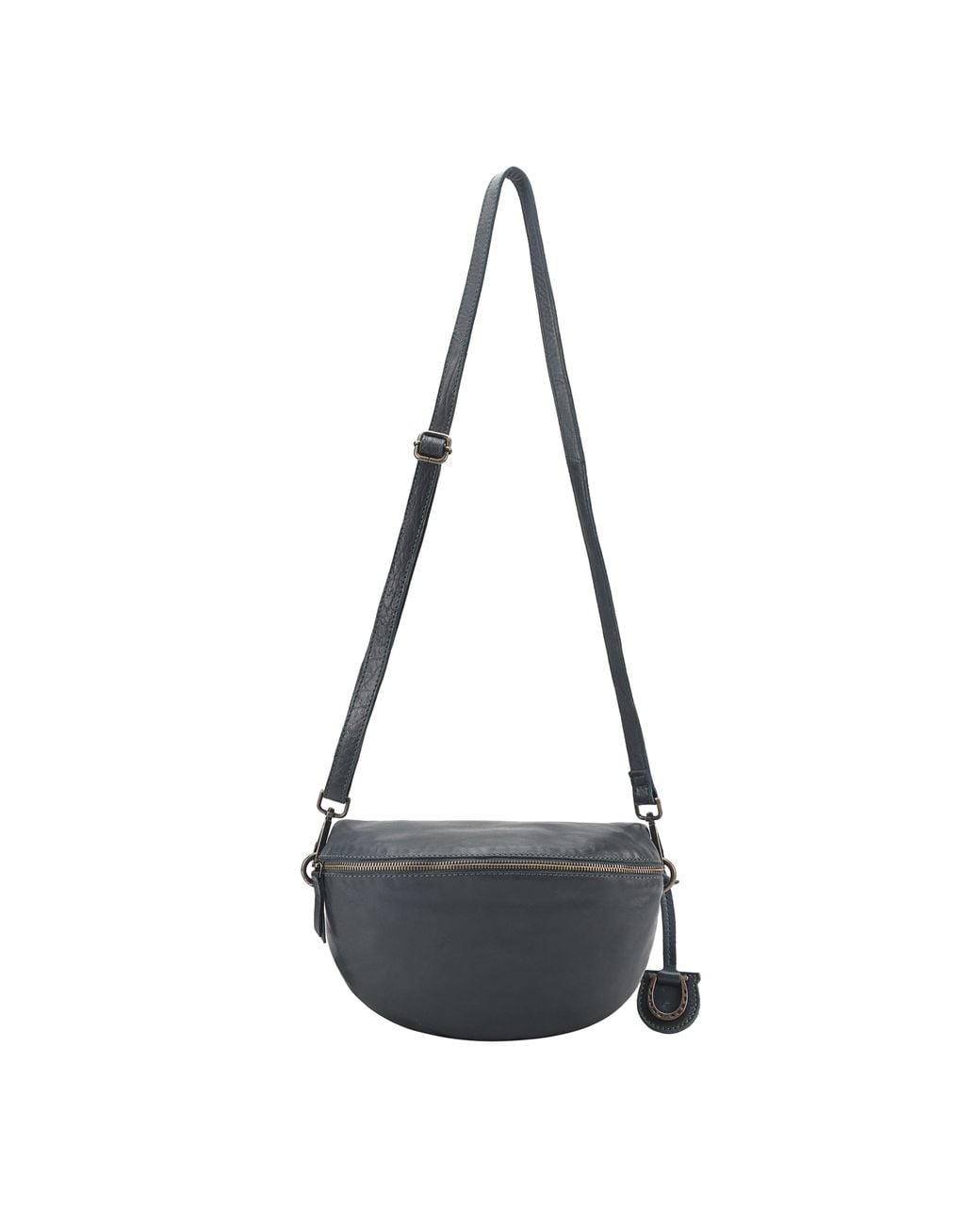 Lloyd Baker Gray Birch Leather Crossbody Bag