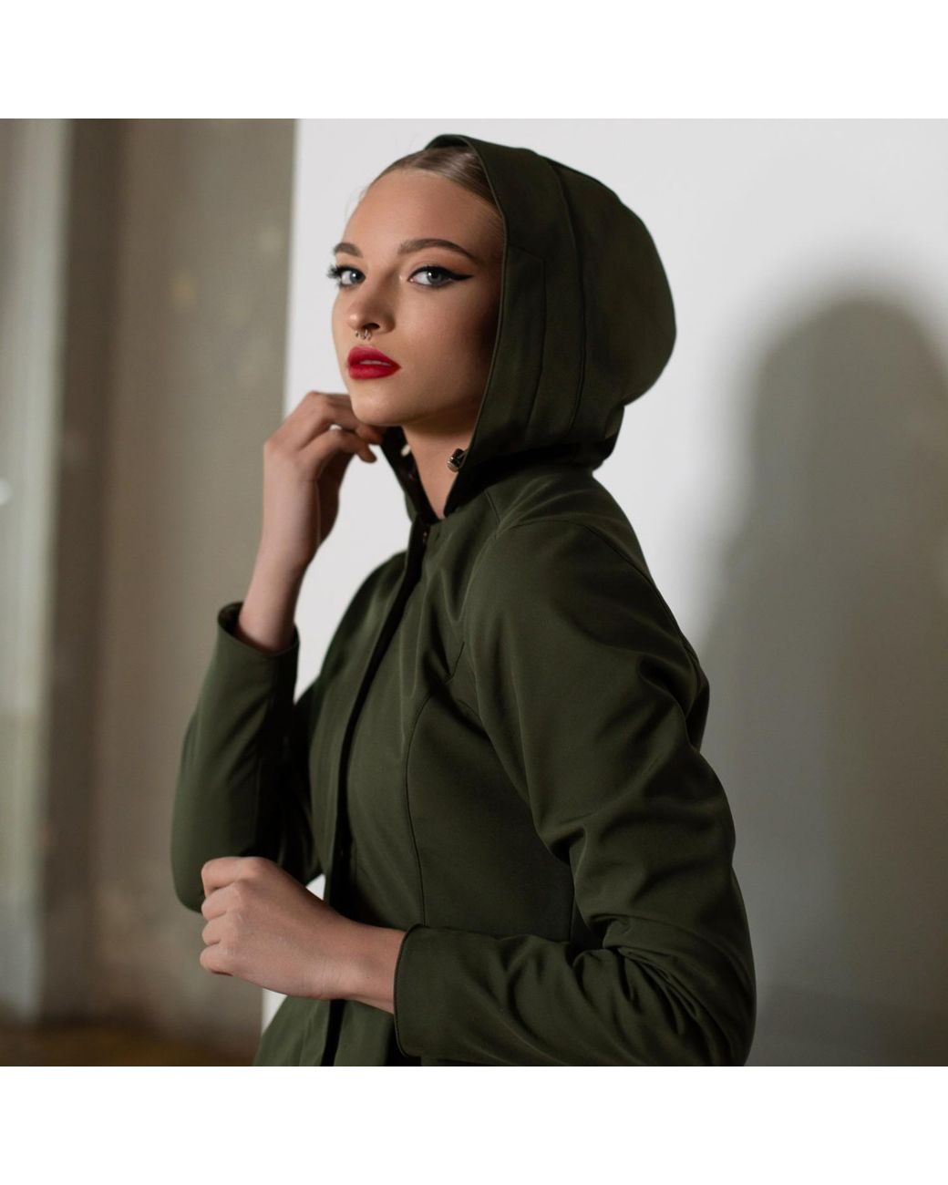 RainSisters Green Khaki Waterproof Coat For Moss