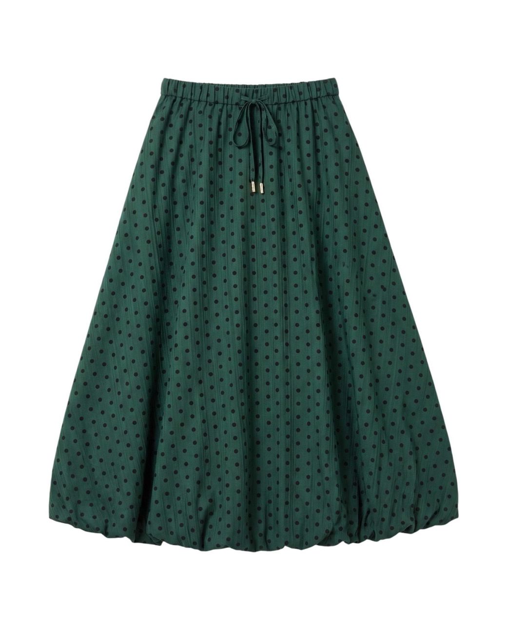 Louche Green Dixie Spot Print Balloon Midi Skirt