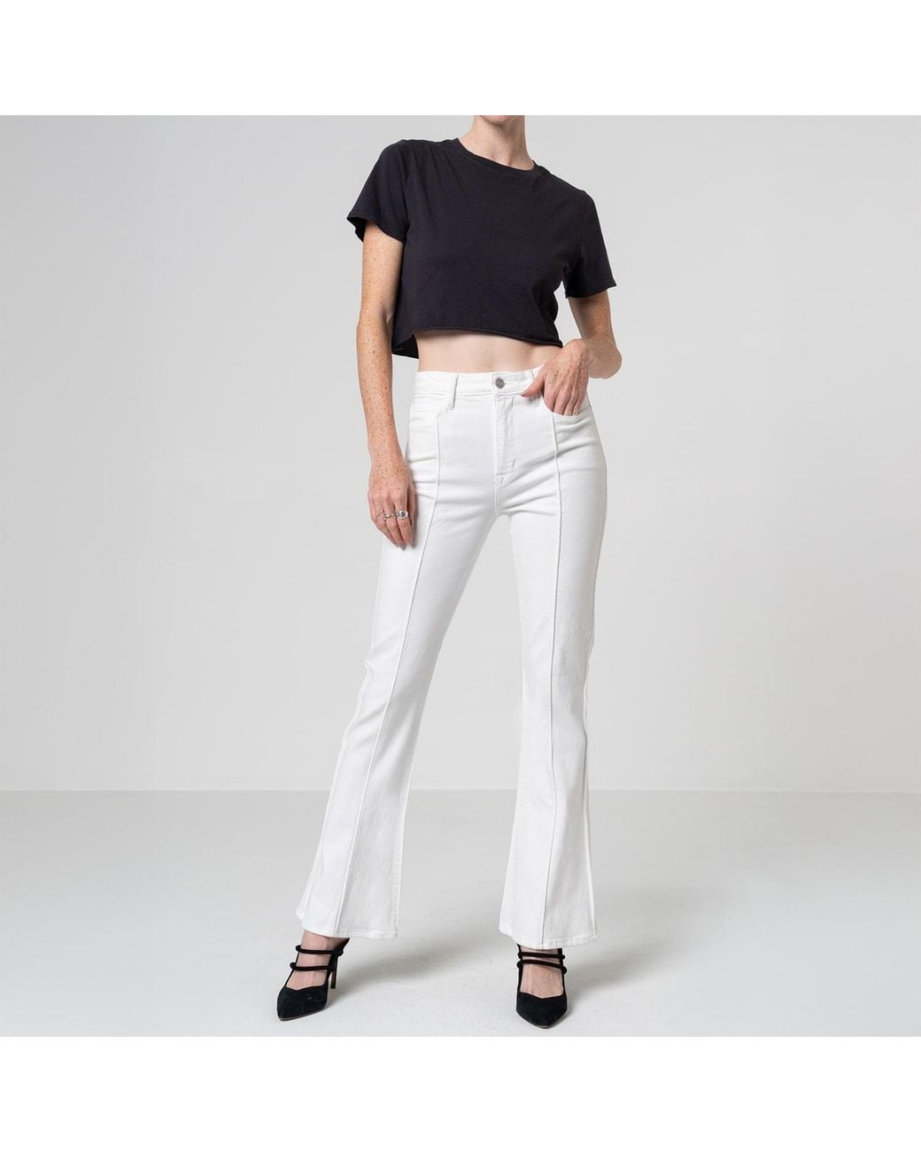 NOEND White Lily Skinny Trumpet Flare