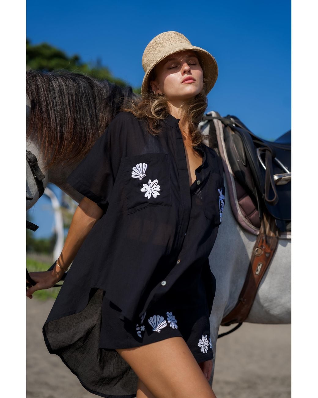 Palm Collective Black Paradiso Shirt