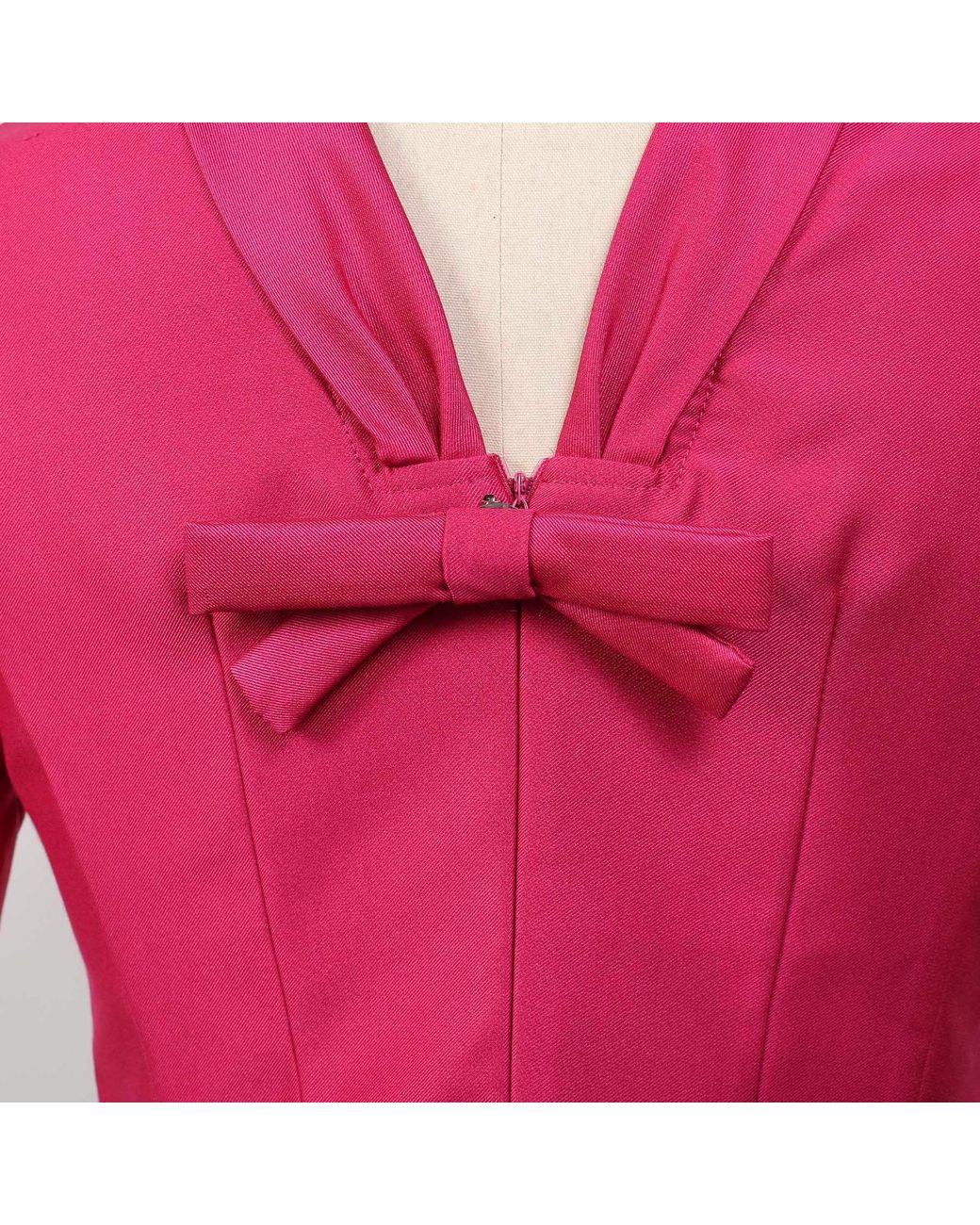 Smart and Joy Pink Taffeta Sailor Collar Dress