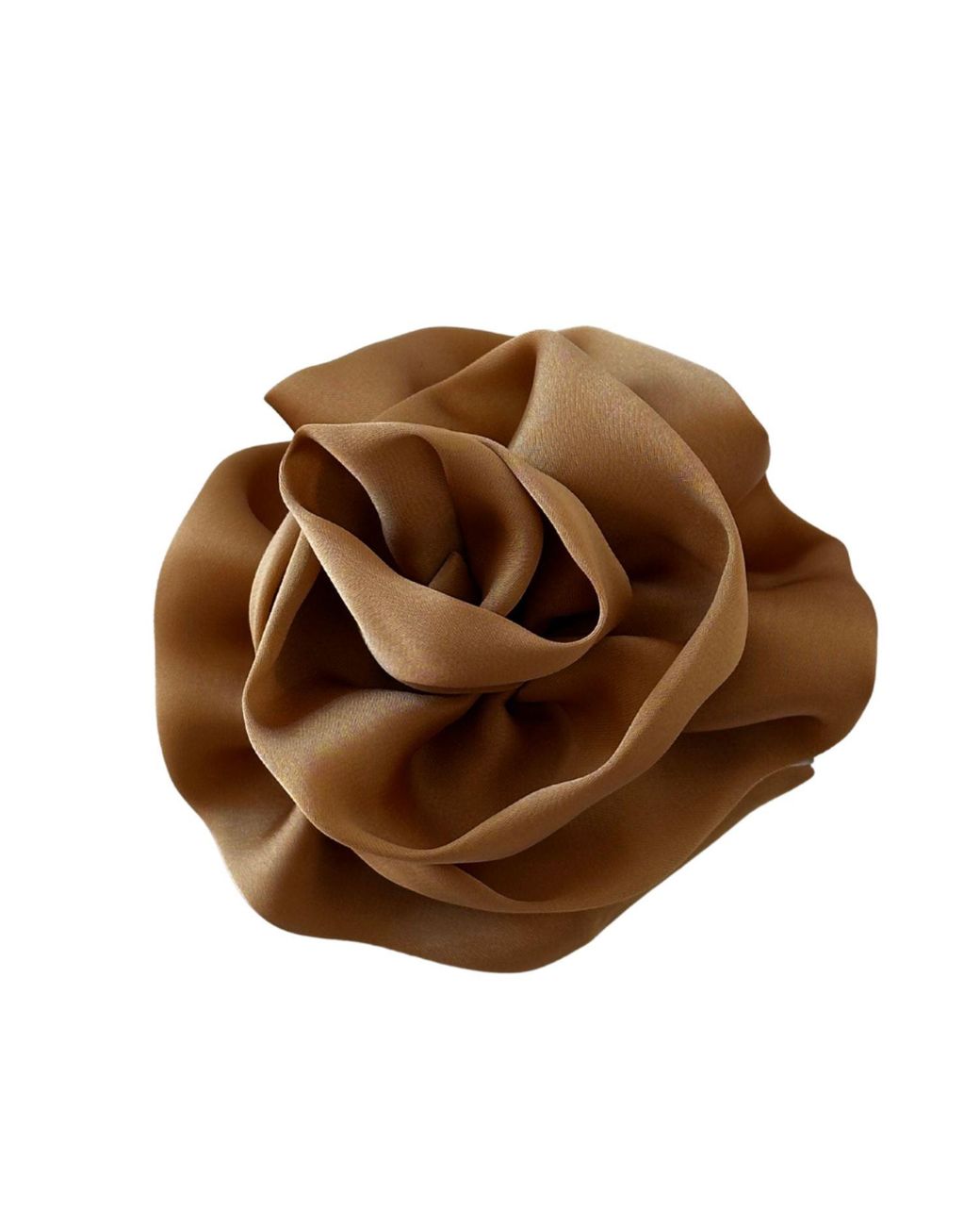 Sylk Brown Flower Hair Clip