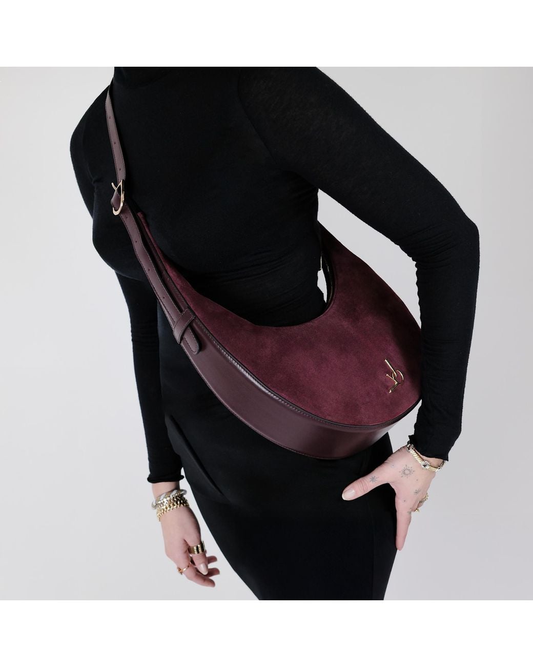 Jovie Purple J Suede