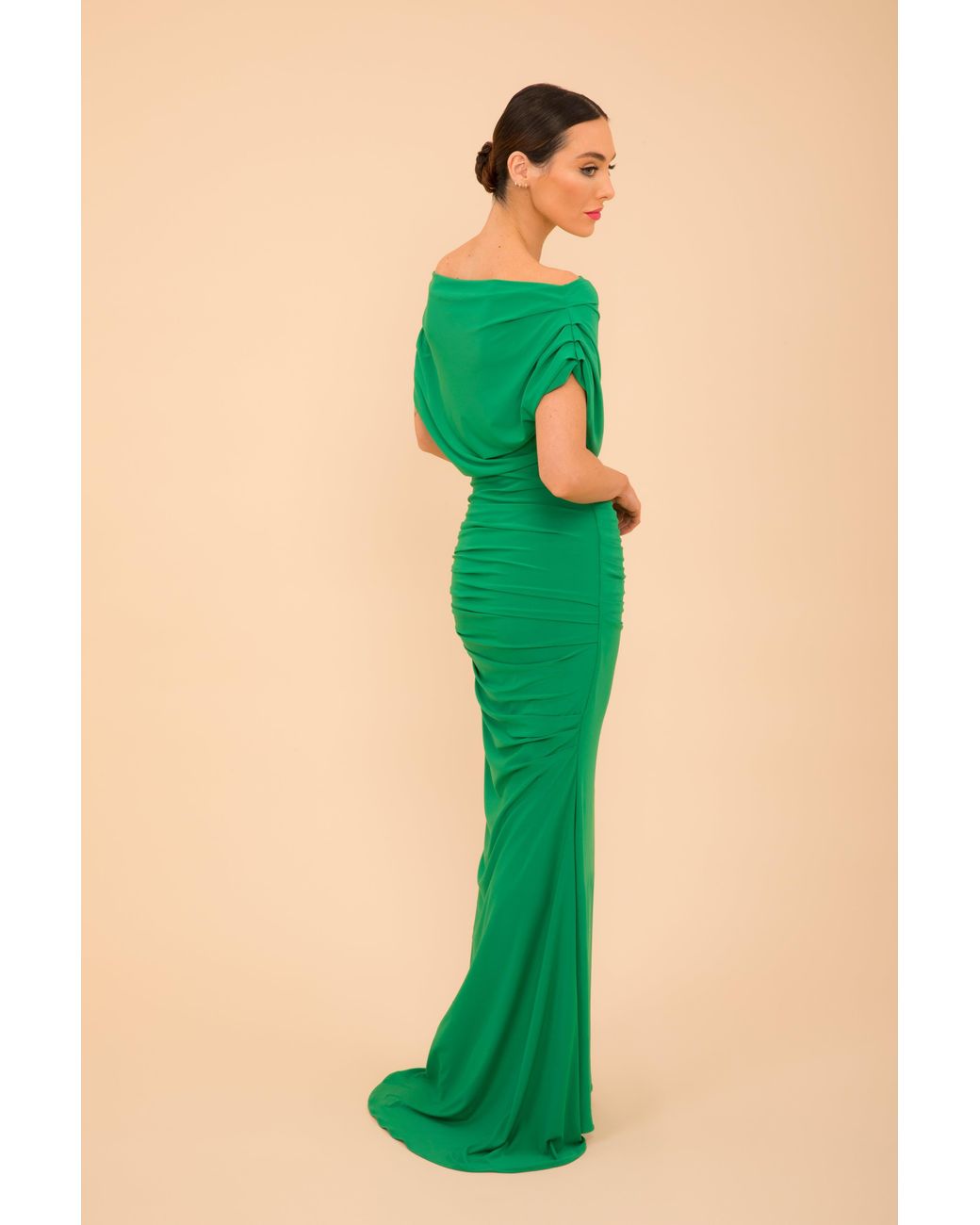 Atom Label Green Platinum Gown