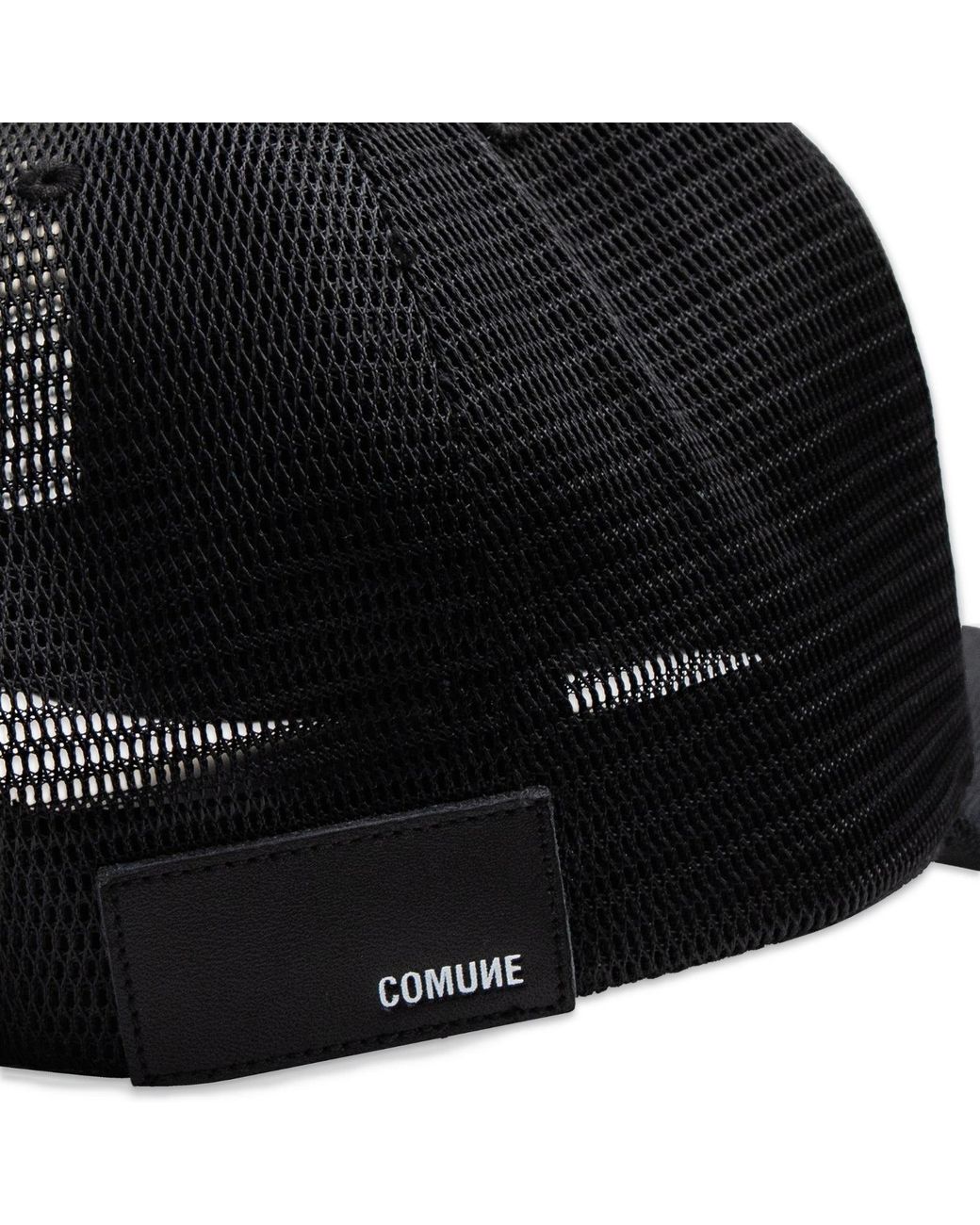 Comune Black Stack Trucker Hat for men