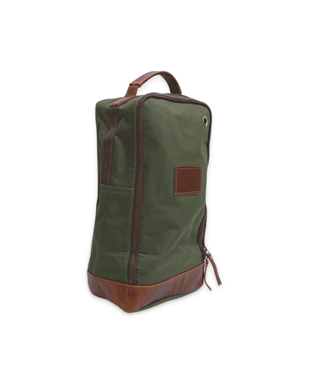 VIDA VIDA Green Nylon & Leather Trim Golf Football Boot Bag for men