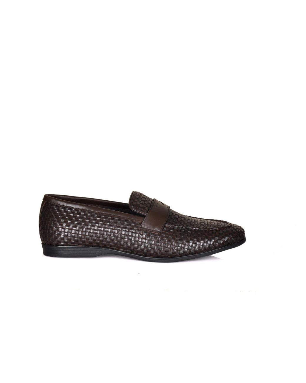 DAVID WEJ Brown Lorenzo Woven Loafers for men