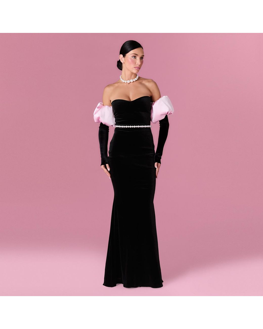 Nur Karaata Black Royal Allure Dress