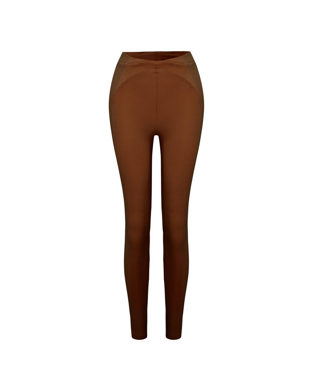 Pcfg Brown Legging With Stitch Detail