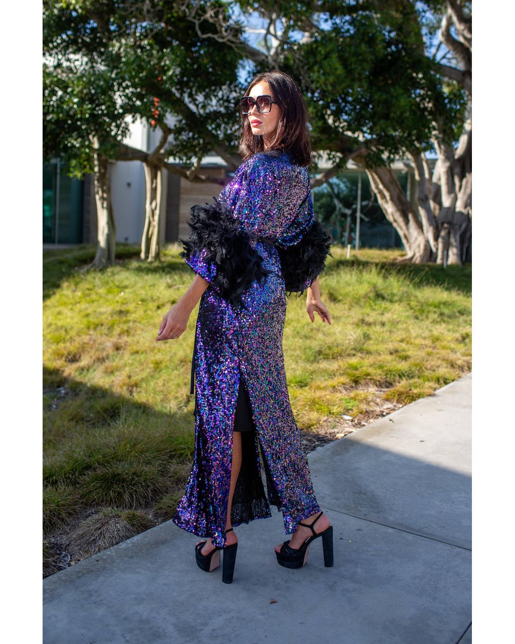 Jennafer Grace Black Marlene Wrap Dress