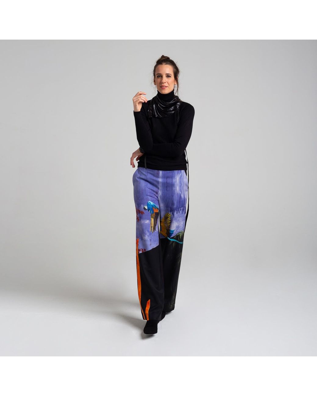 ARTISTA Blue Parrots Pants