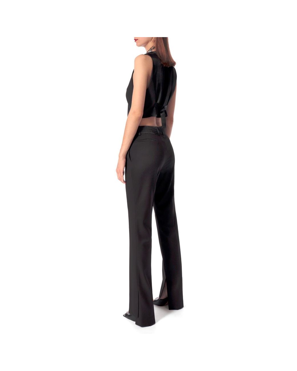 AGGI by HALEWSKI Black Uma Fashion Short Suit Vest